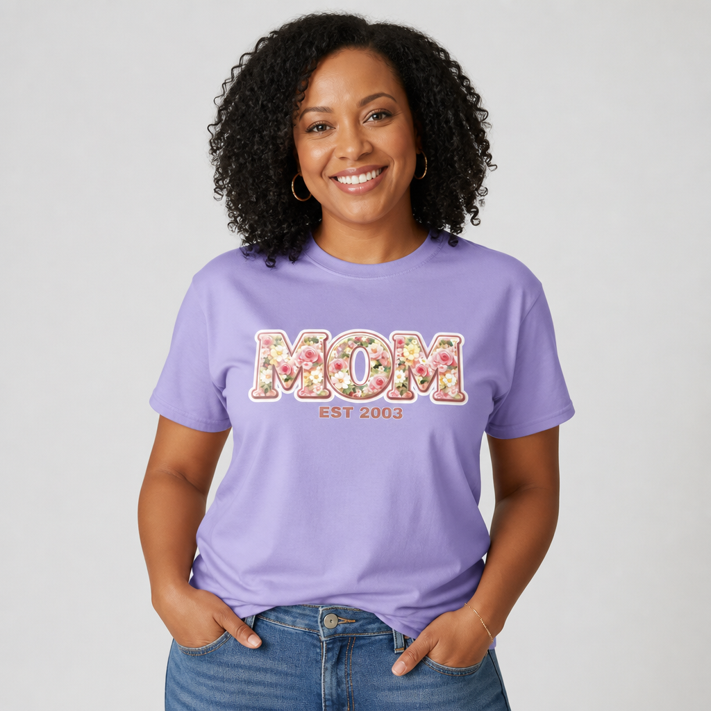 Mom Est shirt - customizable year